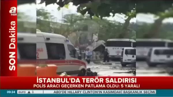 İstanbul'da patlama yerinden ilk görüntüler!