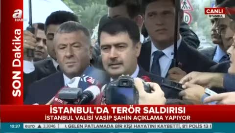 İstanbul Valisi Vasip Şahin'den ilk açıklama
