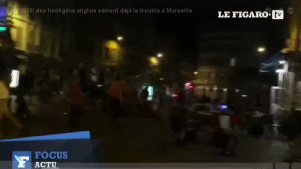 Marsilya'da taraftarlar arasında kavga çıktı