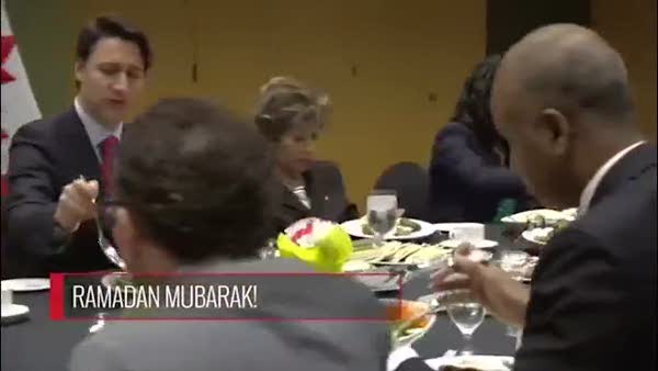 Kanada Başbakanı Justin Trudeau iftar yemeğine katıldı