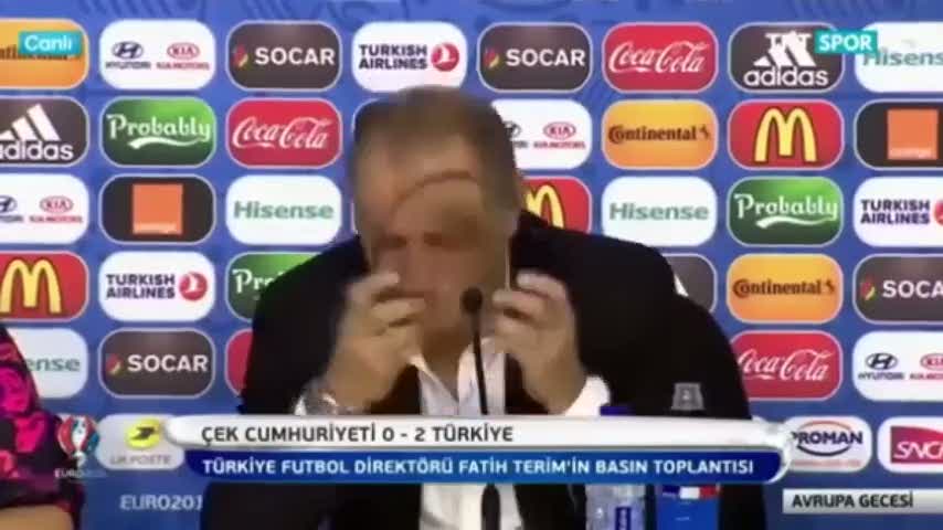 Fatih Terim'den İngilizce cevap!
