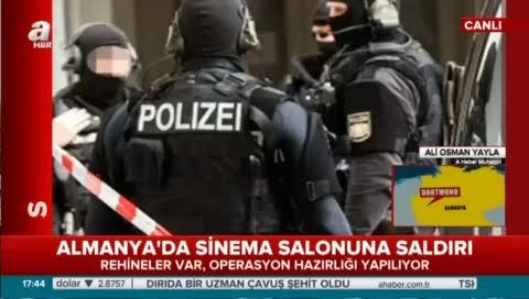 Almanya'da sinema salonuna silahlı saldırı!