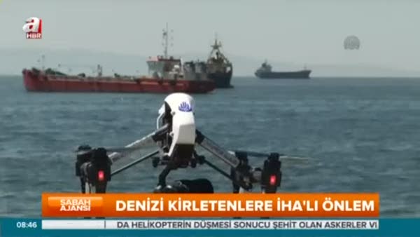 İstanbul'da denizi kirletenleri İHA yakalayacak
