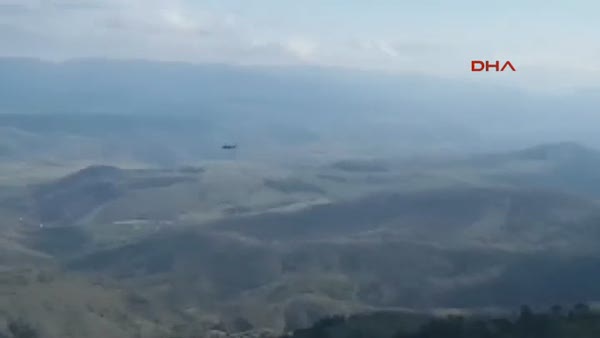 Giresun'daki askeri helikopter düşmeden dakikalar önce görüntüledi