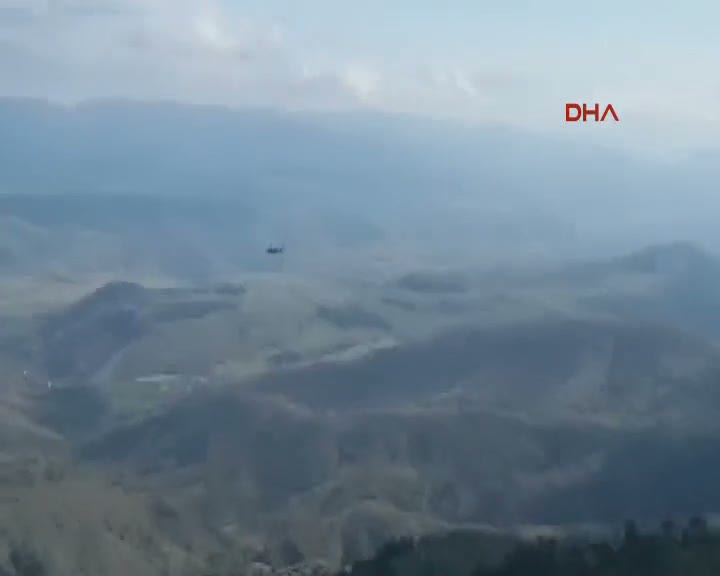 Giresun'daki askeri helikopter düşmeden dakikalar önce görüntüledi