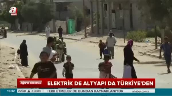 Gazze’nin elektriği Türkiye'den