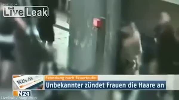 Berlin metrosunda kundakçı dehşeti