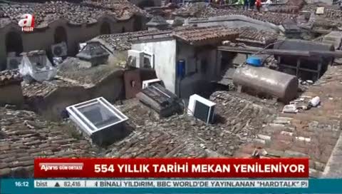 554 yıllık tarihi mekan yenileniyor