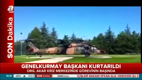 Genelkurmay Başkanı Orgeneral Hulusi Akar'dan ilk görüntü!