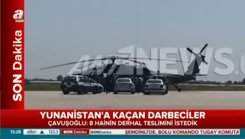 Yunanistan'a kaçan darbeci hainler iade edilecek!