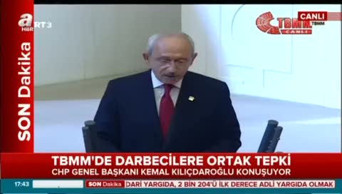 CHP Lideri Kemal Kılıçdaroğlu TBMM'de Genel Kurul'da konuştu