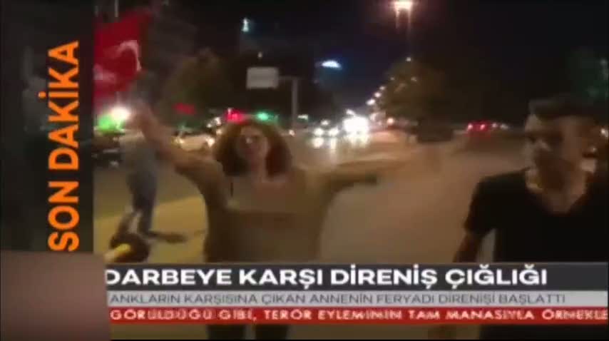 Tankların karşısına çıkan bir annenin çığlığı