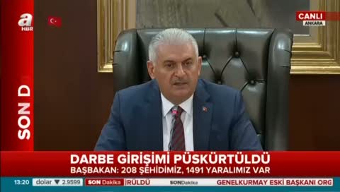 Başbakan Binali Yıldırım gözyaşalarını tutamadı