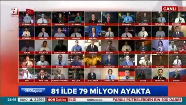 81 ilde 79 milyon ayakta (Taksim)