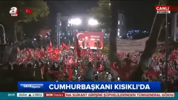 Cumhurbaşkanı Erdoğan'dan Kısıklı'da flaş açıklamalar!