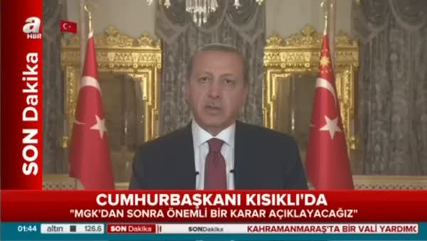 Cumhurbaşkanı Erdoğan, video konferans ile milyonlara hitap etti
