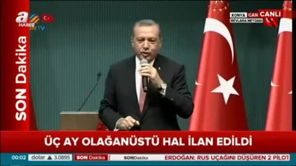Cumhurbaşkanı Erdoğan: OHAL sıkıyönetim değildir