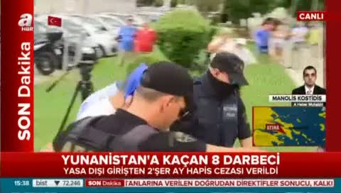 Darbeci askerler Yunanistan'da hapis cezası aldı!