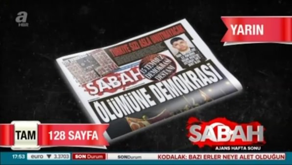 Sabah'tan 'Demokrasi Destanı'