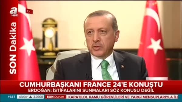 Erdoğan'dan Fransız televizyonuna OHAL cevabı
