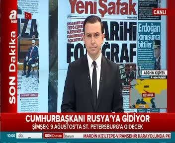 Cumhurbaşkanı Erdoğan Rusya'ya gidiyor
