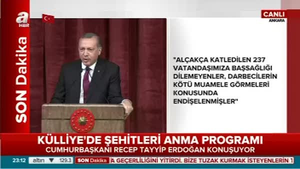 Cumhurbaşkanı Erdoğan: Gelsinler parlamentoyu görsünler