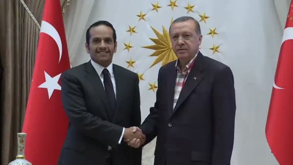 Cumhurbaşkanı Erdoğan Katar Dışişleri Bakanı'nı kabul etti