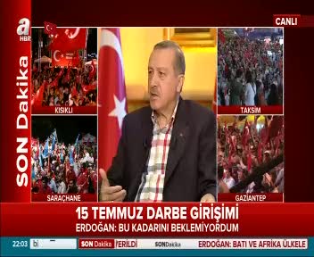 Erdoğan darbe girişiminin asıl hedefini anlattı