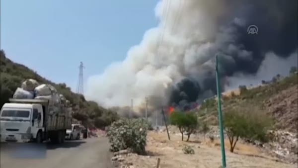 Bodrum'da korkutan yangın