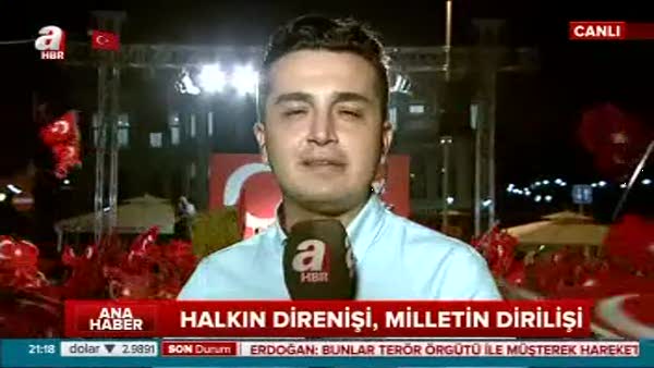 Demokrasi nöbeti devam ediyor (İstanbul Kısıklı)