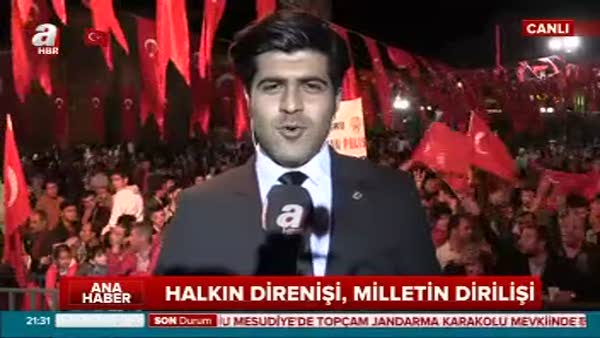 Demokrasi nöbeti devam ediyor (Erzurum)