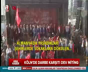 Köln'de Cumhurbaşkanı Erdoğan'ın mesajı okundu