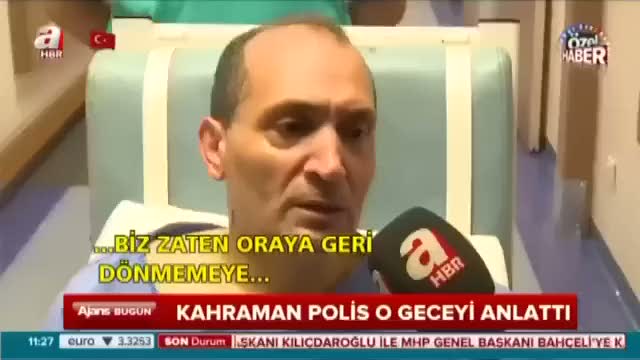 Kahraman koruma A Haber'e konuştu