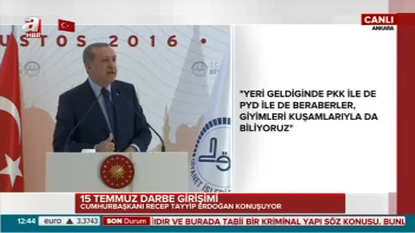 Erdoğan: Affedersiniz yüzlerine tükürseniz...