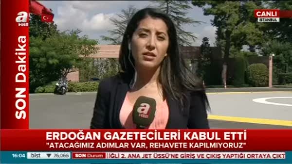 Cumhurbaşkanı Erdoğan gazetecileri kabul etti