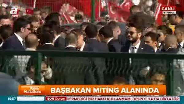 Başbakan Binali Yıldırım Yenikapı'ya geldi!