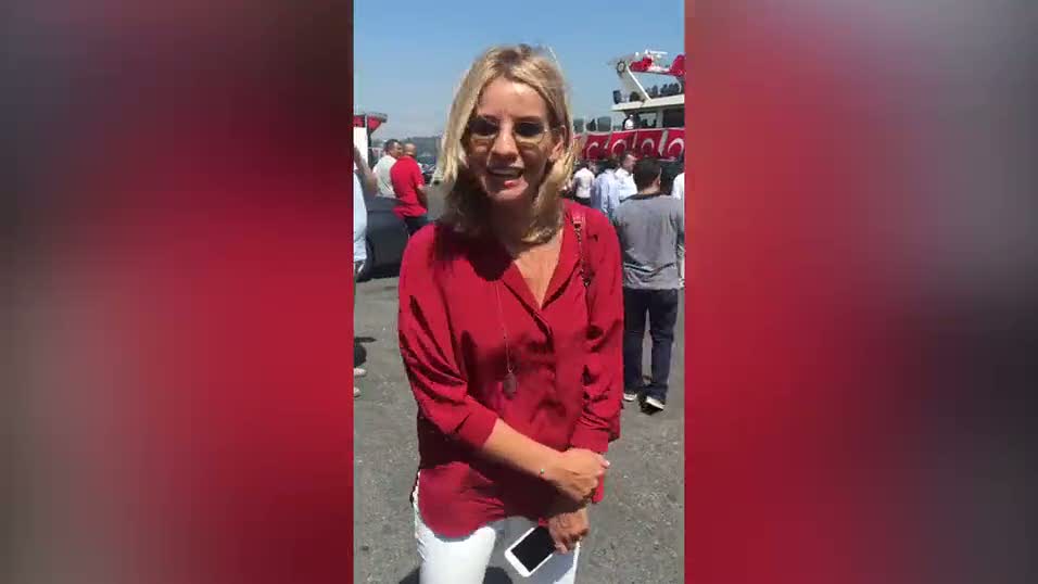 Esra Erol Yenikapı'dan sabah.com.tr okuyucularına mesaj gönderdi