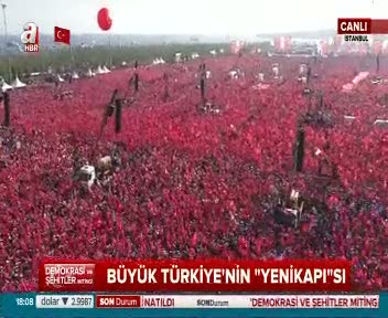 Yenikapı'da liderler yan yana!