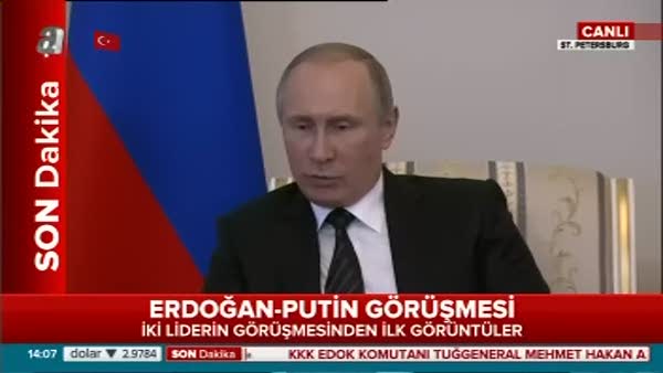 Cumhurbaşkanı Erdoğan-Putin görüşmesi başladı