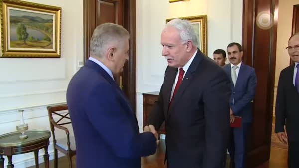 Başbakan Binali Yıldırım, Filistin Dışişleri Bakanı Riad Al Malki'yi kabul etti.