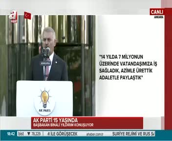 Başbakan Binali Yıldırım partililere seslendi