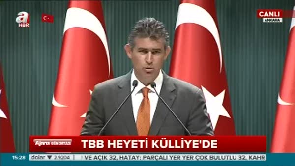 Türkiye Barolar Birliği Başkanı Fevzioglu Cumhurbaşkanlığı Külliyesi'nde konuştu