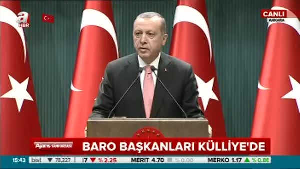 Cumhur Başkanı Erdoğan ''Türkiye hukuk devletidir ve öylede kalmaya devam edecektir''