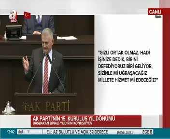 Başbakan Binali Yıldırım '' AK Parti geldi kural degişti''