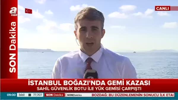 İstanbul Boğazı'nda Gemi Kazası