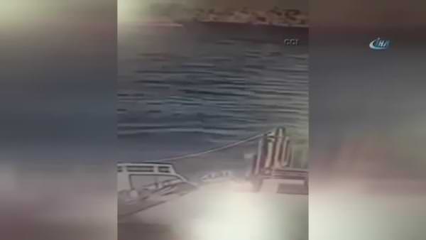 3 mürettebatın şehit olduğu gemi kazası kamerada