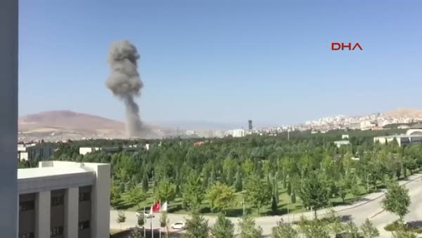 Elazığ'daki bombalı saldırı kameraya böyle yansıdı