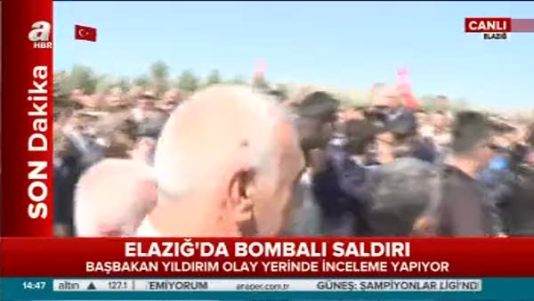 Başbakan Yıldırım Elazığ'da olay yerinde inceleme yapıyor