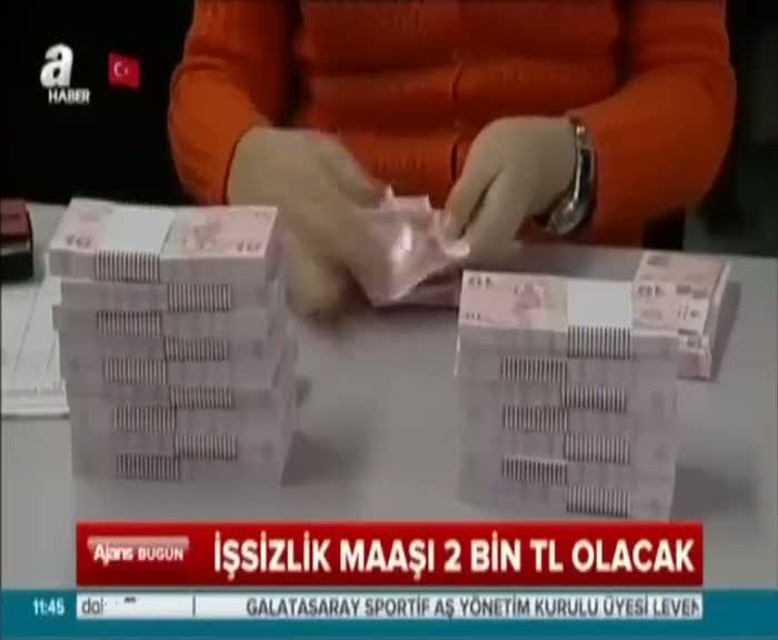 İşsizlik maaşı 2 bin lira olacak