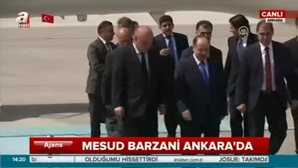 Mesud Barzani Ankara'da